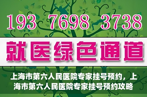 上海市第六人民医院专家挂号预约，上海市第六人民医院专家挂号预约攻略，一站式解决您的就医需求
