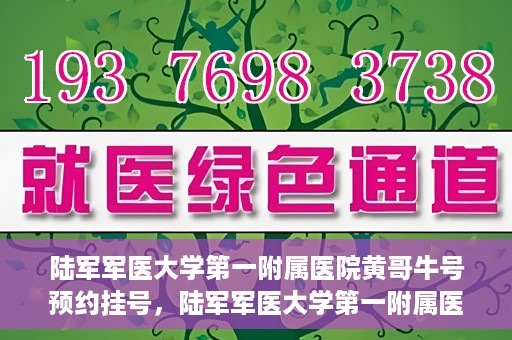 陆军军医大学第一附属医院黄哥牛号预约挂号，陆军军医大学第一附属医院黄哥牛号预约挂号指南，轻松挂号，健康无忧！