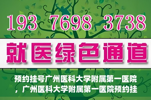 预约挂号广州医科大学附属第一医院，广州医科大学附属第一医院预约挂号服务启动