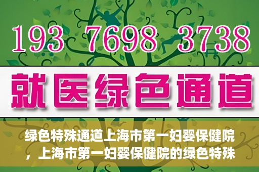 绿色特殊通道上海市第一妇婴保健院，上海市第一妇婴保健院的绿色特殊通道，守护母婴健康的坚实屏障