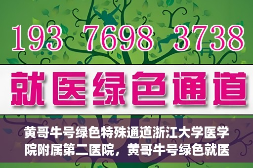 黄哥牛号绿色特殊通道浙江大学医学院附属第二医院，黄哥牛号绿色就医通道，浙江大学医学院附属第二医院的探索与实践