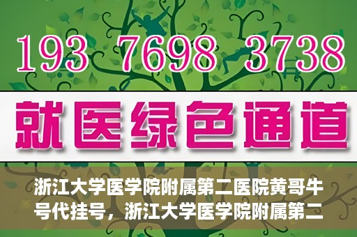 浙江大学医学院附属第二医院黄哥牛号代挂号，浙江大学医学院附属第二医院黄哥牛号挂号服务解析