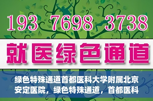 绿色特殊通道首都医科大学附属北京安定医院，绿色特殊通道，首都医科大学附属北京安定医院的探索与实践