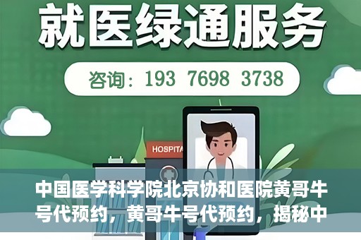 中国医学科学院北京协和医院黄哥牛号代预约，黄哥牛号代预约，揭秘中国医学科学院北京协和医院挂号秘籍