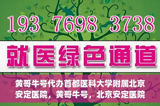 黄哥牛号代办首都医科大学附属北京安定医院，黄哥牛号，北京安定医院代办服务详解