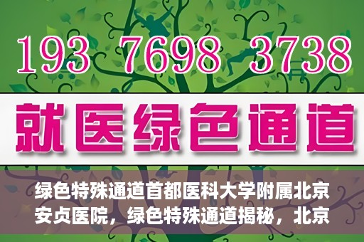 绿色特殊通道首都医科大学附属北京安贞医院，绿色特殊通道揭秘，北京安贞医院的医护力量与医疗实践
