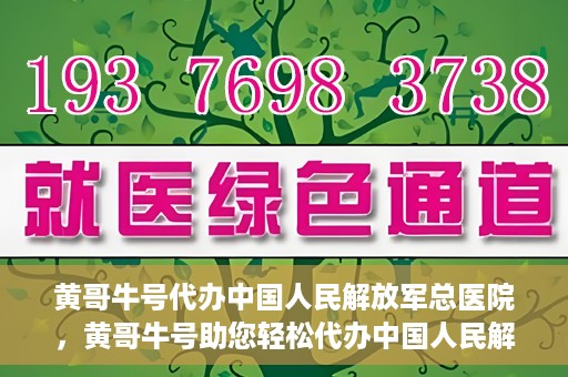 黄哥牛号代办中国人民解放军总医院，黄哥牛号助您轻松代办中国人民解放军总医院业务手续