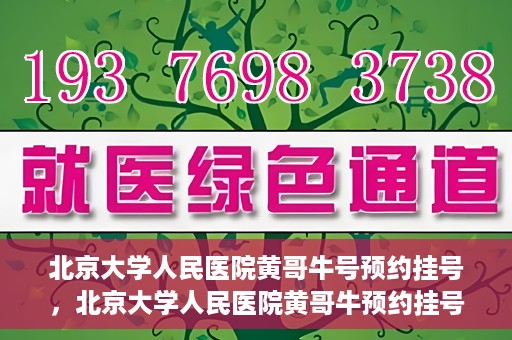 北京大学人民医院黄哥牛号预约挂号，北京大学人民医院黄哥牛预约挂号攻略，轻松预约，便捷就医