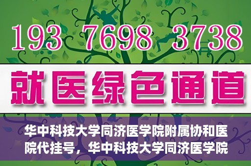 华中科技大学同济医学院附属协和医院代挂号，华中科技大学同济医学院附属协和医院代挂号服务详解