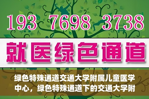 绿色特殊通道交通大学附属儿童医学中心，绿色特殊通道下的交通大学附属儿童医学中心探索