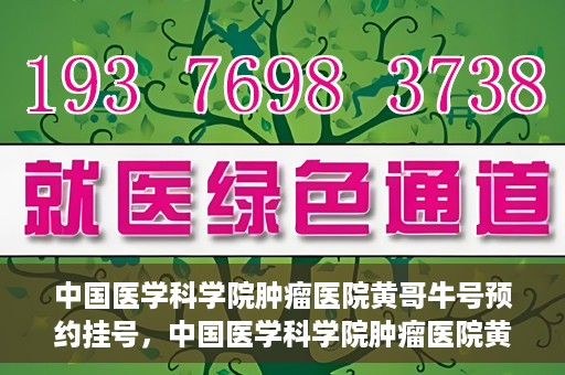 中国医学科学院肿瘤医院黄哥牛号预约挂号，中国医学科学院肿瘤医院黄哥牛号预约挂号攻略，一站式解决您的挂号难题