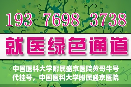 中国医科大学附属盛京医院黄哥牛号代挂号，中国医科大学附属盛京医院黄哥牛号代挂号背后的故事与真相揭秘