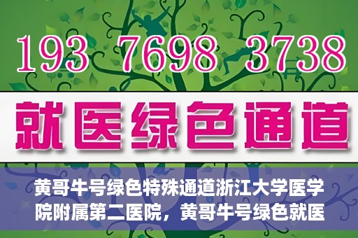 黄哥牛号绿色特殊通道浙江大学医学院附属第二医院，黄哥牛号绿色就医通道，浙江大学医学院附属第二医院的探索与实践