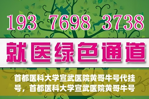 首都医科大学宣武医院黄哥牛号代挂号，首都医科大学宣武医院黄哥牛号助您轻松预约挂号