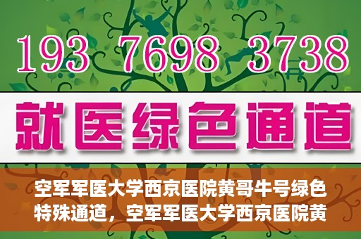 空军军医大学西京医院黄哥牛号绿色特殊通道，空军军医大学西京医院黄哥牛号，绿色特殊通道开启健康之门