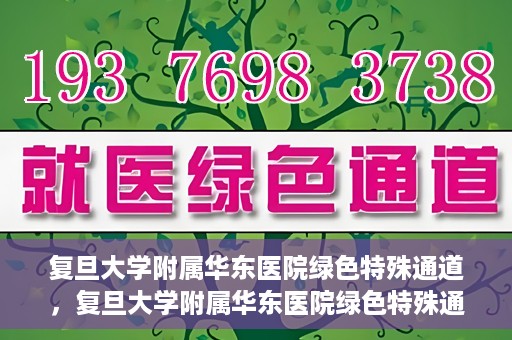 复旦大学附属华东医院绿色特殊通道，复旦大学附属华东医院绿色特殊通道，健康之路的新篇章