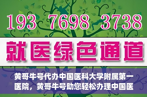 黄哥牛号代办中国医科大学附属第一医院，黄哥牛号助您轻松办理中国医科大学附属第一医院事务。