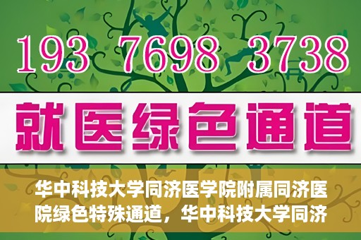 华中科技大学同济医学院附属同济医院绿色特殊通道，华中科技大学同济医院特殊绿色通道的奥秘与力量