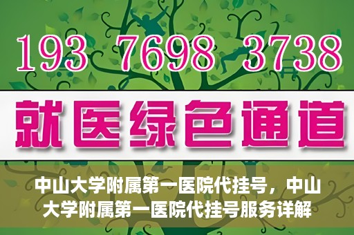 中山大学附属第一医院代挂号，中山大学附属第一医院代挂号服务详解