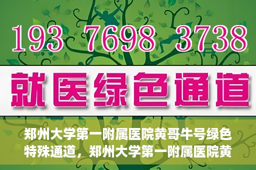郑州大学第一附属医院黄哥牛号绿色特殊通道，郑州大学第一附属医院黄哥牛号，绿色特殊通道开启生命之门