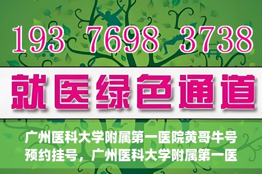 广州医科大学附属第一医院黄哥牛号预约挂号，广州医科大学附属第一医院黄哥名医牛号预约挂号攻略