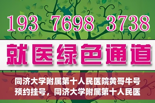 同济大学附属第十人民医院黄哥牛号预约挂号，同济大学附属第十人民医院黄哥牛号在线预约挂号攻略