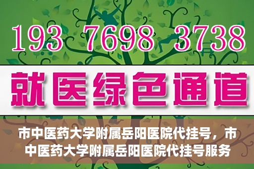 市中医药大学附属岳阳医院代挂号，市中医药大学附属岳阳医院代挂号服务解析