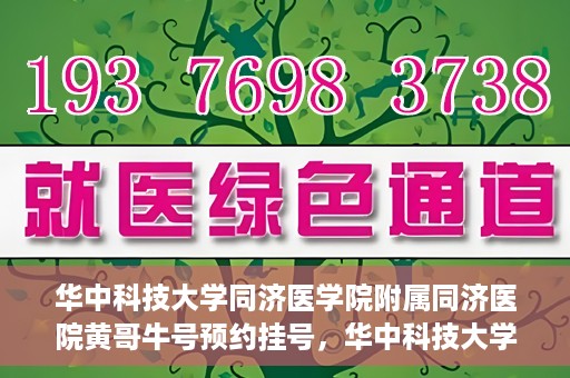 华中科技大学同济医学院附属同济医院黄哥牛号预约挂号，华中科技大学同济医院黄哥牛号预约挂号攻略