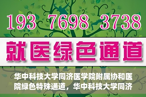 华中科技大学同济医学院附属协和医院绿色特殊通道，华中科技大学同济医学院附属协和医院，绿色特殊通道的探索与实践