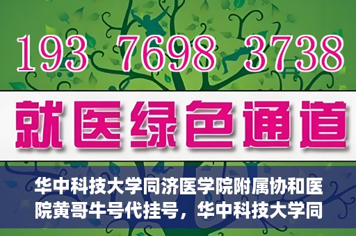 华中科技大学同济医学院附属协和医院黄哥牛号代挂号，华中科技大学同济医学院附属协和医院黄哥牛号代挂号服务详解