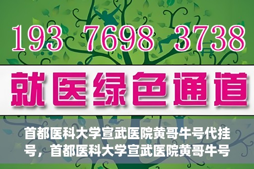 首都医科大学宣武医院黄哥牛号代挂号，首都医科大学宣武医院黄哥牛号助您轻松预约挂号