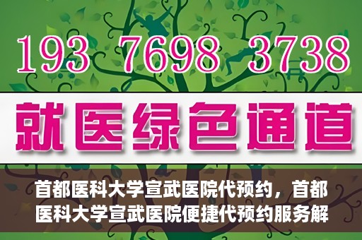 首都医科大学宣武医院代预约，首都医科大学宣武医院便捷代预约服务解析