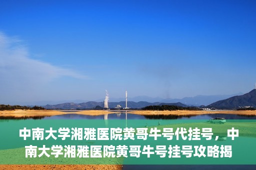 中南大学湘雅医院黄哥牛号代挂号，中南大学湘雅医院黄哥牛号挂号攻略揭秘