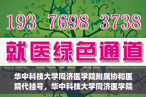 华中科技大学同济医学院附属协和医院代挂号，华中科技大学同济医学院附属协和医院代挂号服务详解