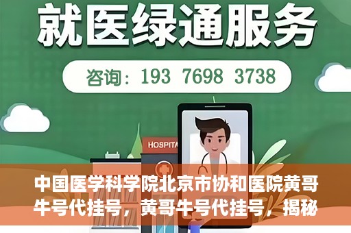 中国医学科学院北京市协和医院黄哥牛号代挂号，黄哥牛号代挂号，揭秘中国医学科学院北京市协和医院挂号背后的故事