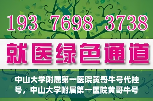 中山大学附属第一医院黄哥牛号代挂号，中山大学附属第一医院黄哥牛号助您解决挂号难题