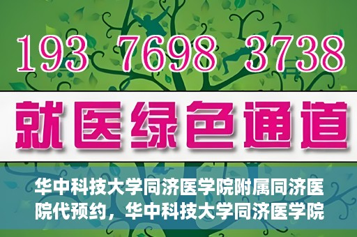 华中科技大学同济医学院附属同济医院代预约，华中科技大学同济医学院附属同济医院便捷预约服务解析
