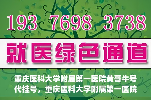重庆医科大学附属第一医院黄哥牛号代挂号，重庆医科大学附属第一医院黄哥牛号代挂号服务解析