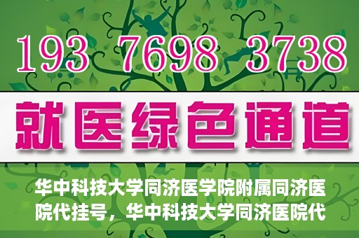 华中科技大学同济医学院附属同济医院代挂号，华中科技大学同济医院代挂号服务解析
