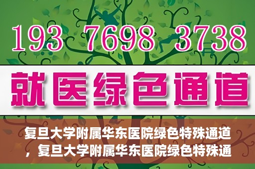 复旦大学附属华东医院绿色特殊通道，复旦大学附属华东医院绿色特殊通道，健康之路的新篇章