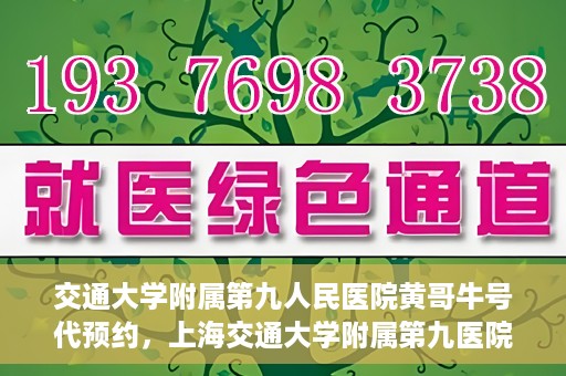 交通大学附属第九人民医院黄哥牛号代预约，上海交通大学附属第九医院黄哥预约挂号服务启动，便捷就医新选择