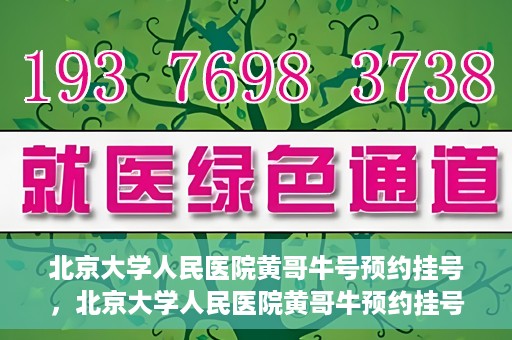 北京大学人民医院黄哥牛号预约挂号，北京大学人民医院黄哥牛预约挂号攻略，轻松预约，便捷就医